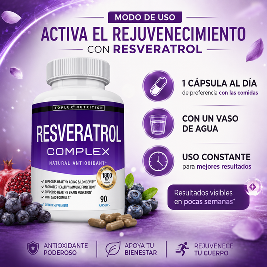 Resveratrol Complex | Recupera tu vitalidad.