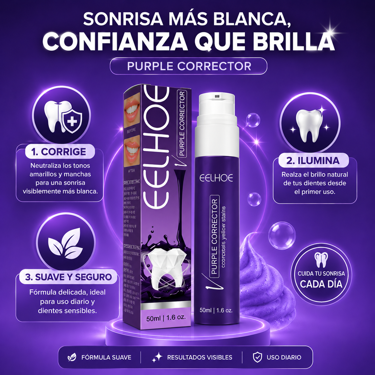 PURPLE CORRECTOR | El complemento para tu rutina dental.