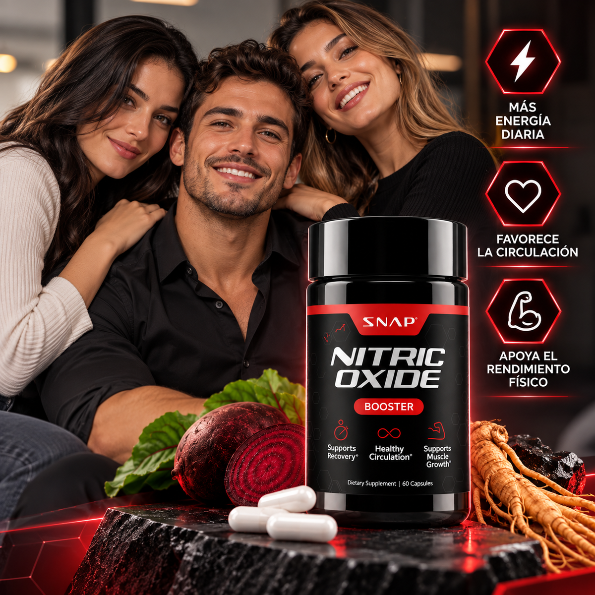 Nitric Oxide | Recupera la vitalidad para esos momentos que importan.